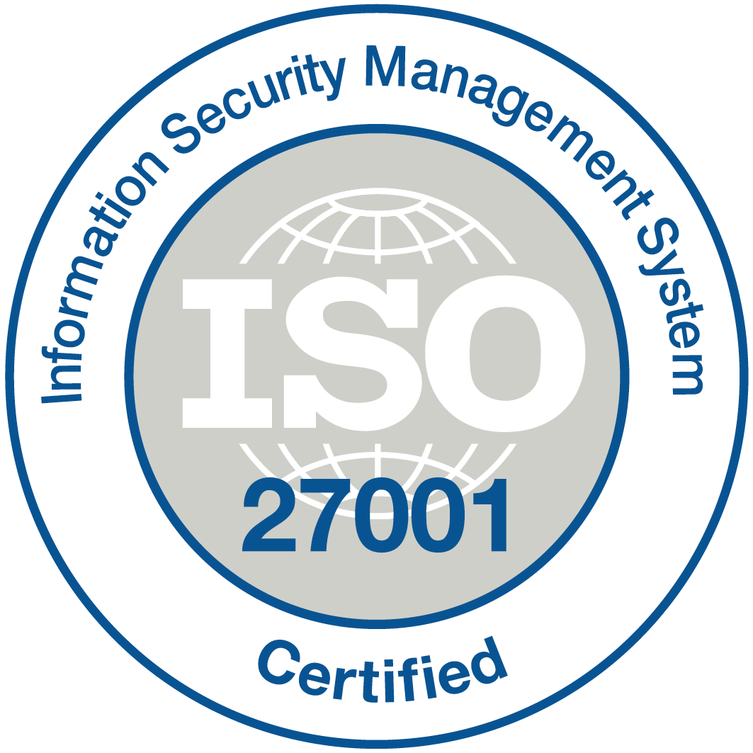 ISO 27001 Certified - Information Security Management System